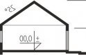 Projekt domu nowoczesnego EX 8 G2 (wersja A) soft - przekrój 1