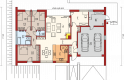 Projekt domu nowoczesnego EX 8 G2 (wersja B) soft - parter