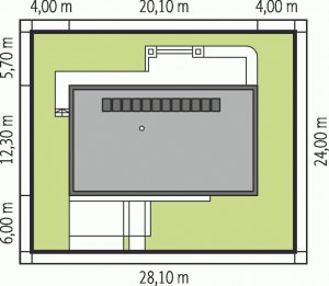 Usytuowanie budynku EX 8 G2 (wersja C) soft