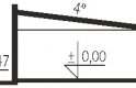 Projekt domu nowoczesnego EX 8 G2 (wersja C) soft - przekrój 1