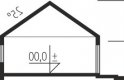 Projekt domu energooszczędnego EX 8 II G2 (wersja D) Energo Plus - przekrój 1