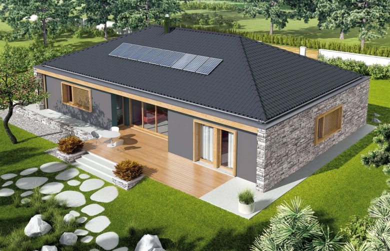 Projekt domu energooszczędnego EX 8 II G2 (wersja D) Energo Plus