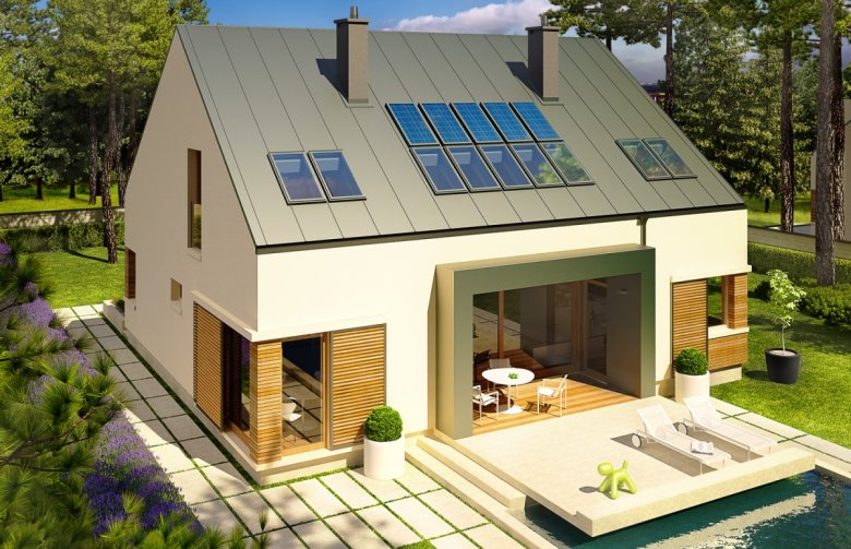 Projekt domu energooszczędnego EX 9 G1 (wersja A) soft