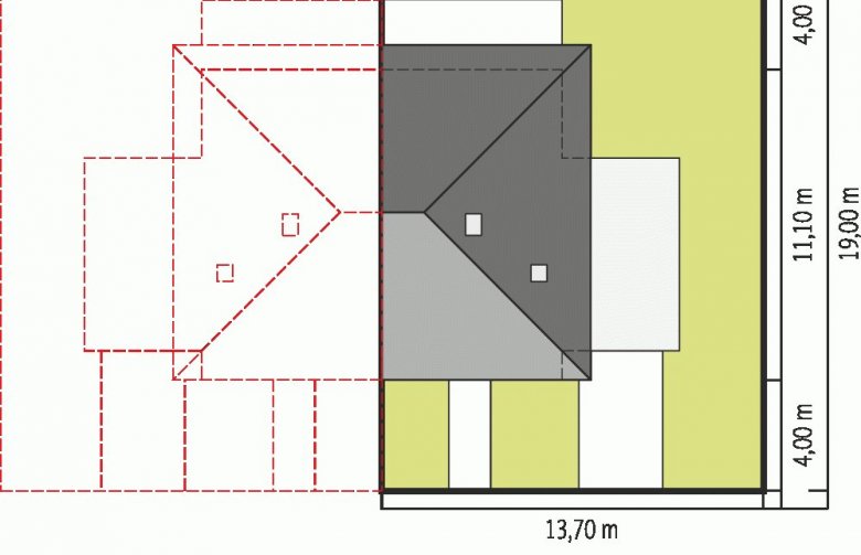 Projekt domu piętrowego Fernando G1 (bliźniak) - Usytuowanie