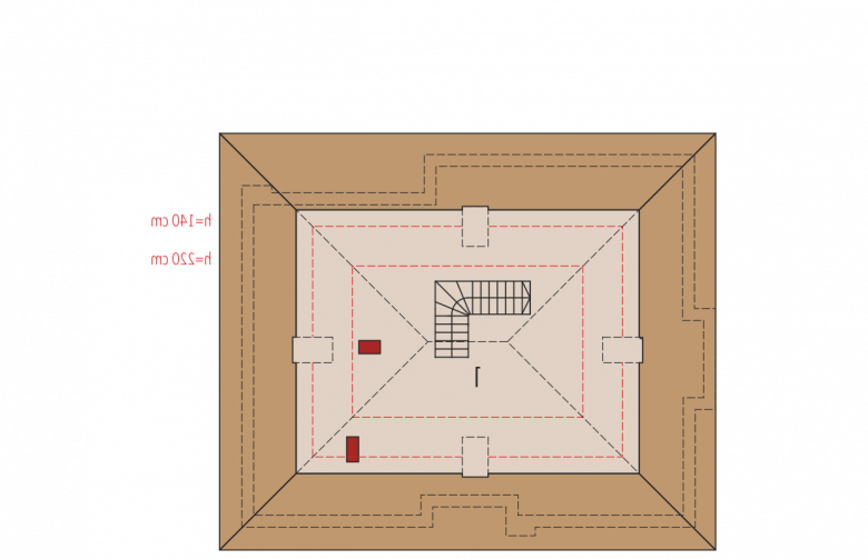 Projekt domu jednorodzinnego Flo II MULTI-COMFORT - poddasze do adaptacji