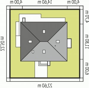 Usytuowanie budynku Flo II MULTI-COMFORT w wersji lustrzanej