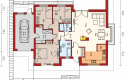 Projekt domu jednorodzinnego Franczi III G1 ECONOMIC (wersja A) - parter