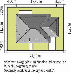 Usytuowanie budynku Franczi III G1 ECONOMIC (wersja A)