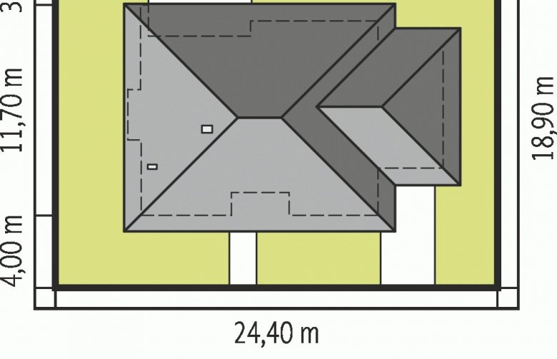 Projekt domu jednorodzinnego Franczi III G1 ECONOMIC (wersja A) - Usytuowanie