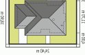 Projekt domu jednorodzinnego Franczi III G1 ECONOMIC (wersja A) - usytuowanie - wersja lustrzana