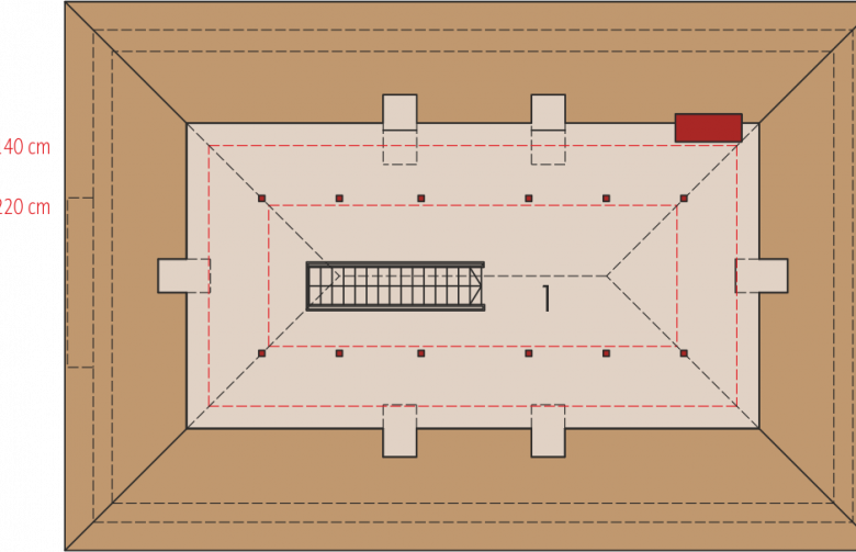 Projekt domu jednorodzinnego Gabriel G1 MULTI-COMFORT - poddasze do adaptacji