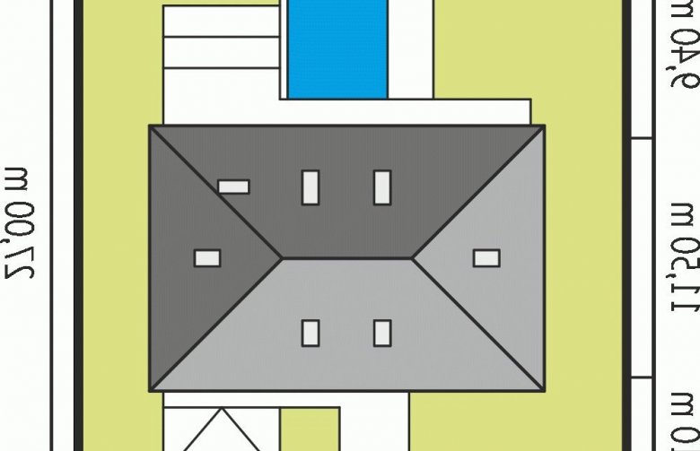 Projekt domu jednorodzinnego Gabriel G1 MULTI-COMFORT - Usytuowanie - wersja lustrzana