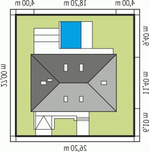 Usytuowanie budynku Gabriel II G1 ENERGO w wersji lustrzanej