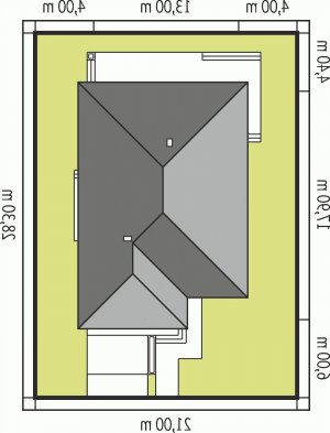 Usytuowanie budynku Glen II G1 MULTI-COMFORT w wersji lustrzanej