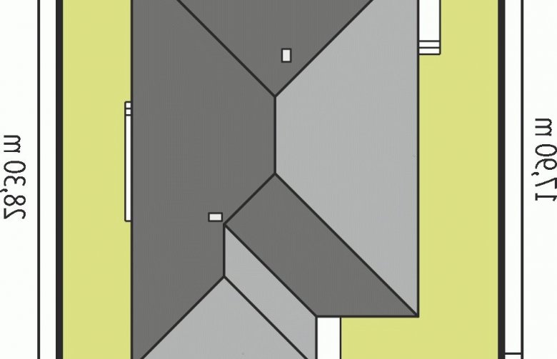 Projekt domu jednorodzinnego Glen II G1 MULTI-COMFORT - Usytuowanie - wersja lustrzana