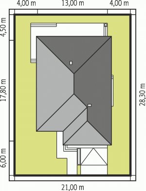 Usytuowanie budynku Glen V G1