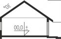 Projekt domu jednorodzinnego Glen V G1 - przekrój 1