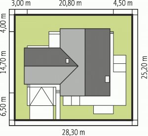 Usytuowanie budynku India G2 (wersja B) MULTI-COMFORT