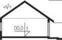 Projekt domu jednorodzinnego India G2 (wersja B) MULTI-COMFORT - przekrój 1