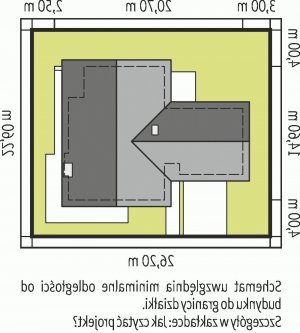 Usytuowanie budynku India II G2 (wersja B) w wersji lustrzanej