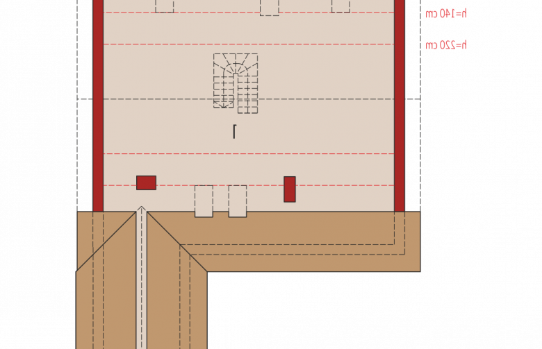 Projekt domu jednorodzinnego Klementynka II G1 - poddasze do adaptacji