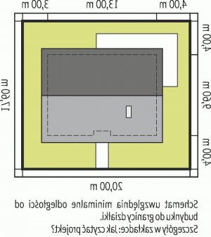 Usytuowanie budynku Kornel IV ENERGO w wersji lustrzanej