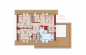 Projekt domu tradycyjnego Lars G1 (wersja A) - poddasze