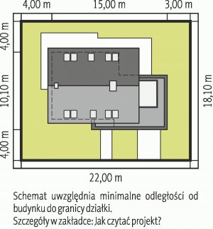 Usytuowanie budynku Lars G1 (wersja A)