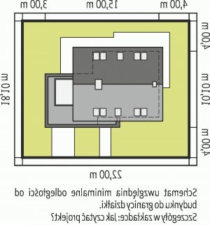 Usytuowanie budynku Lars G1 (wersja A) w wersji lustrzanej