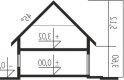 Projekt domu tradycyjnego Lars G1 (wersja A) - przekrój 1