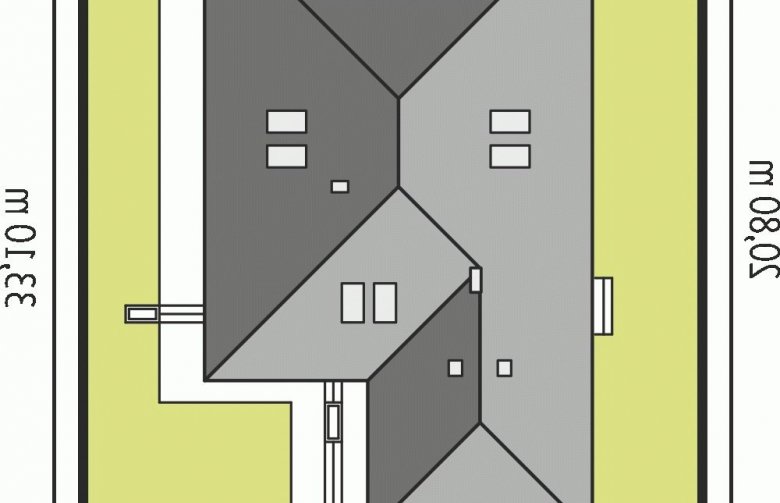 Projekt domu tradycyjnego Liv 3 G2 MULTI-COMFORT - Usytuowanie - wersja lustrzana