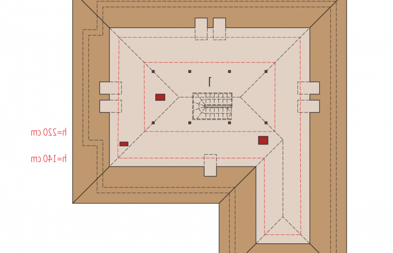 Projekt domu jednorodzinnego Marcel G2 MULTI-COMFORT - poddasze do adaptacji