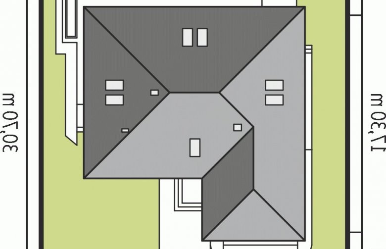Projekt domu jednorodzinnego Marcel G2 MULTI-COMFORT - Usytuowanie - wersja lustrzana