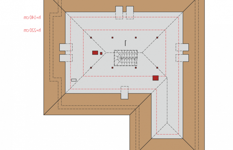 Projekt domu jednorodzinnego Marcel II G2 - poddasze do adaptacji