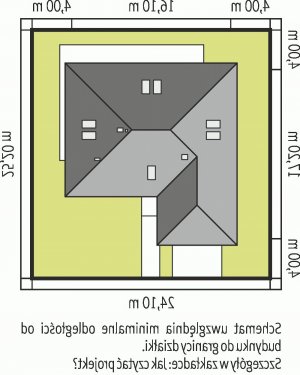 Usytuowanie budynku Marcel II G2 w wersji lustrzanej