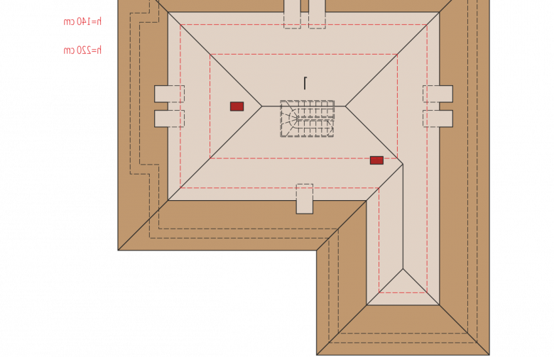 Projekt domu nowoczesnego Marcel III G2  - poddasze do adaptacji