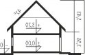 Projekt domu tradycyjnego Marcin G2 - przekrój 1