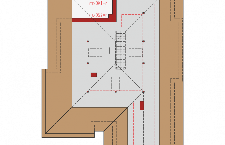 Projekt domu jednorodzinnego Margaret III G2 - poddasze do adaptacji