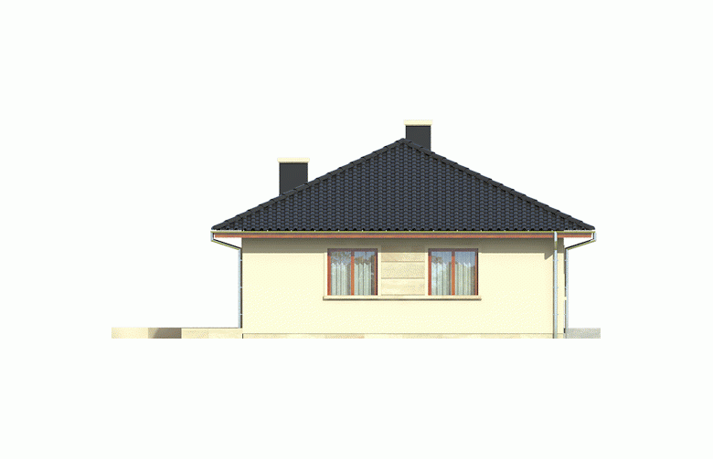Projekt domu tradycyjnego Margo MULTI-COMFORT - elewacja 4