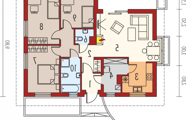 Projekt domu tradycyjnego Margo MULTI-COMFORT - parter