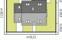 Projekt domu jednorodzinnego Marisa III G1 ENERGO - usytuowanie - wersja lustrzana