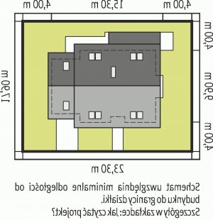 Usytuowanie budynku Marisa III G1 ENERGO w wersji lustrzanej