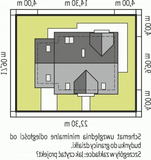 Usytuowanie budynku Marisa IV G1 ENERGO w wersji lustrzanej