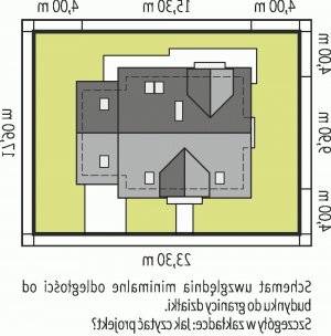 Usytuowanie budynku Marisa V G1 ENERGO w wersji lustrzanej