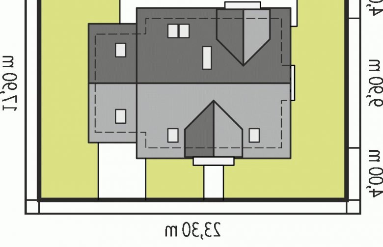 Projekt domu tradycyjnego Marisa V G1 ENERGO - Usytuowanie - wersja lustrzana