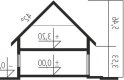 Projekt domu tradycyjnego Marisa V G1 ENERGO - przekrój 1