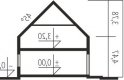 Projekt domu nowoczesnego Markus G1 - przekrój 1