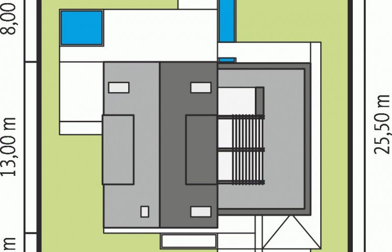 Projekt domu nowoczesnego Neo G1 ENERGO - Usytuowanie