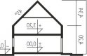 Projekt domu nowoczesnego Neo G1 ENERGO - przekrój 1