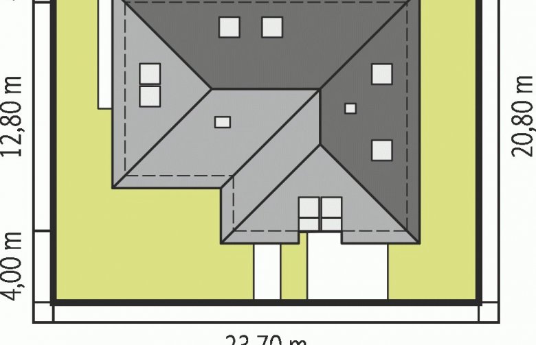 Projekt domu z poddaszem Olaf G2 - Usytuowanie